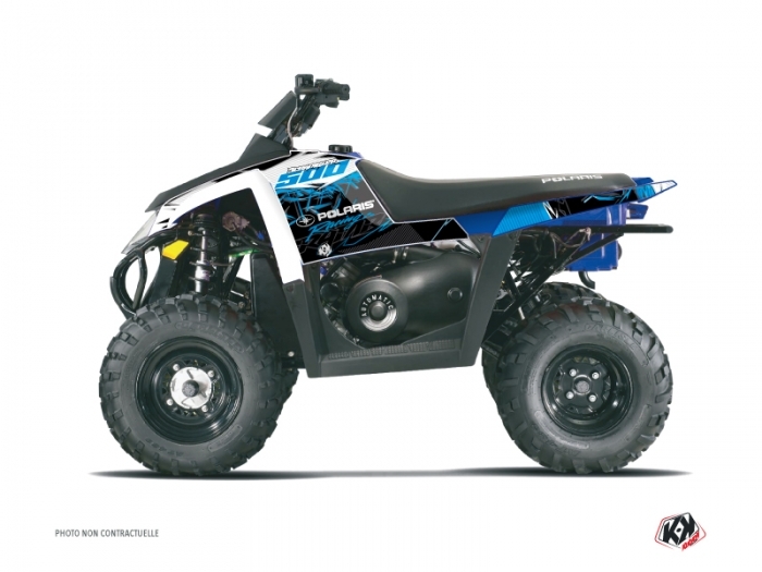 KIT DÉCO ACTION QUAD POLARIS SCRAMBLER 500 BLEU