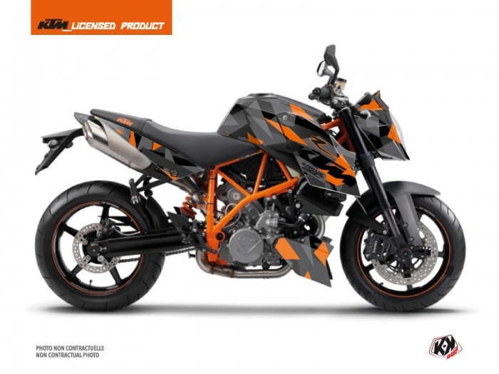 KIT DÉCO DELTA MOTO KTM SUPER DUKE 990 NOIR-ORANGE