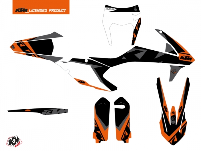 KIT DÉCO GRAVITY MOTOCROSS KTM EXC-EXCF ORANGE