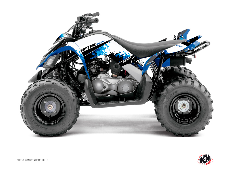 YAMAHA RAPTOR 90 ATV HANGTOWN graphic kit Blue 