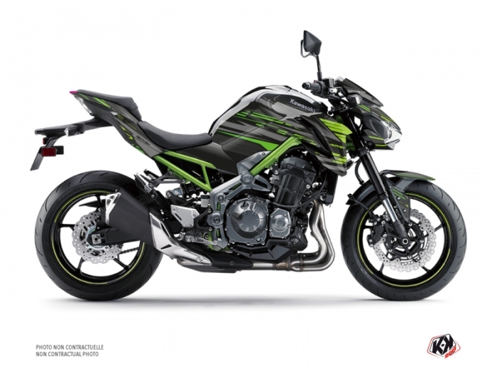 KIT DÉCO NIGHT MOTO KAWASAKI Z 900 NOIR-JAUNE