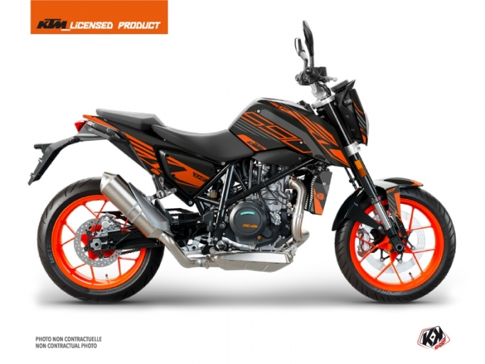 KTM DUKE 690 Street Bike PERFORM graphic kit Black-Orange 