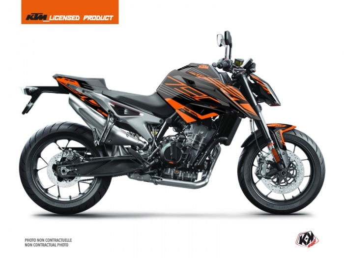 KIT DÉCO PERFORM MOTO KTM DUKE 790 NOIR-ORANGE