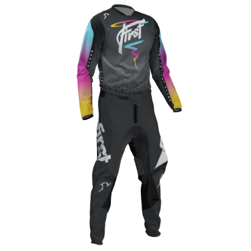 data marker outfit black rainbow