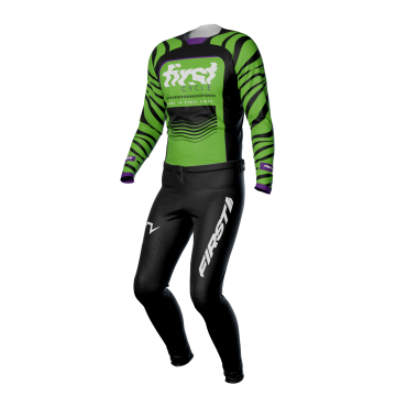 race outfit gleam  green