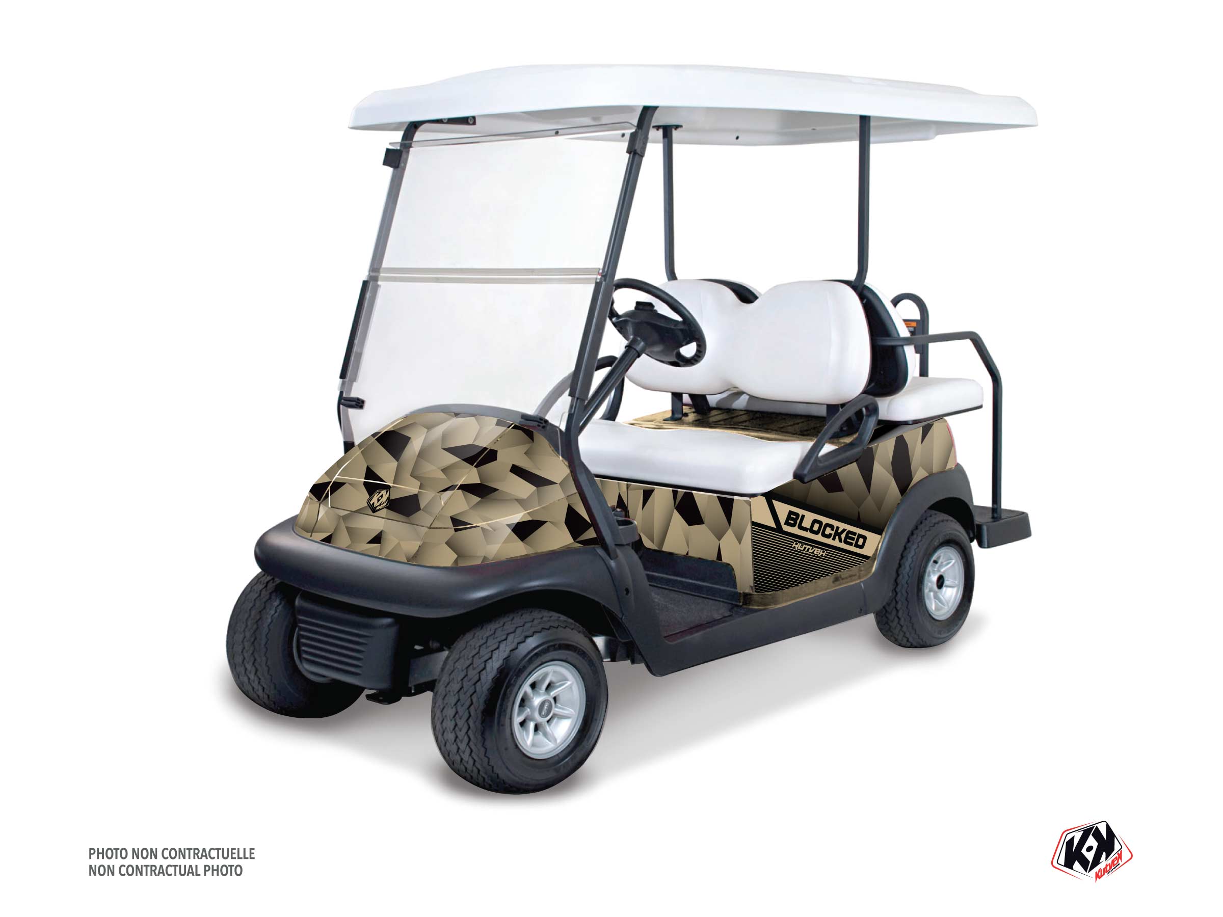 ezgo golf cart blocked serie graphic kit