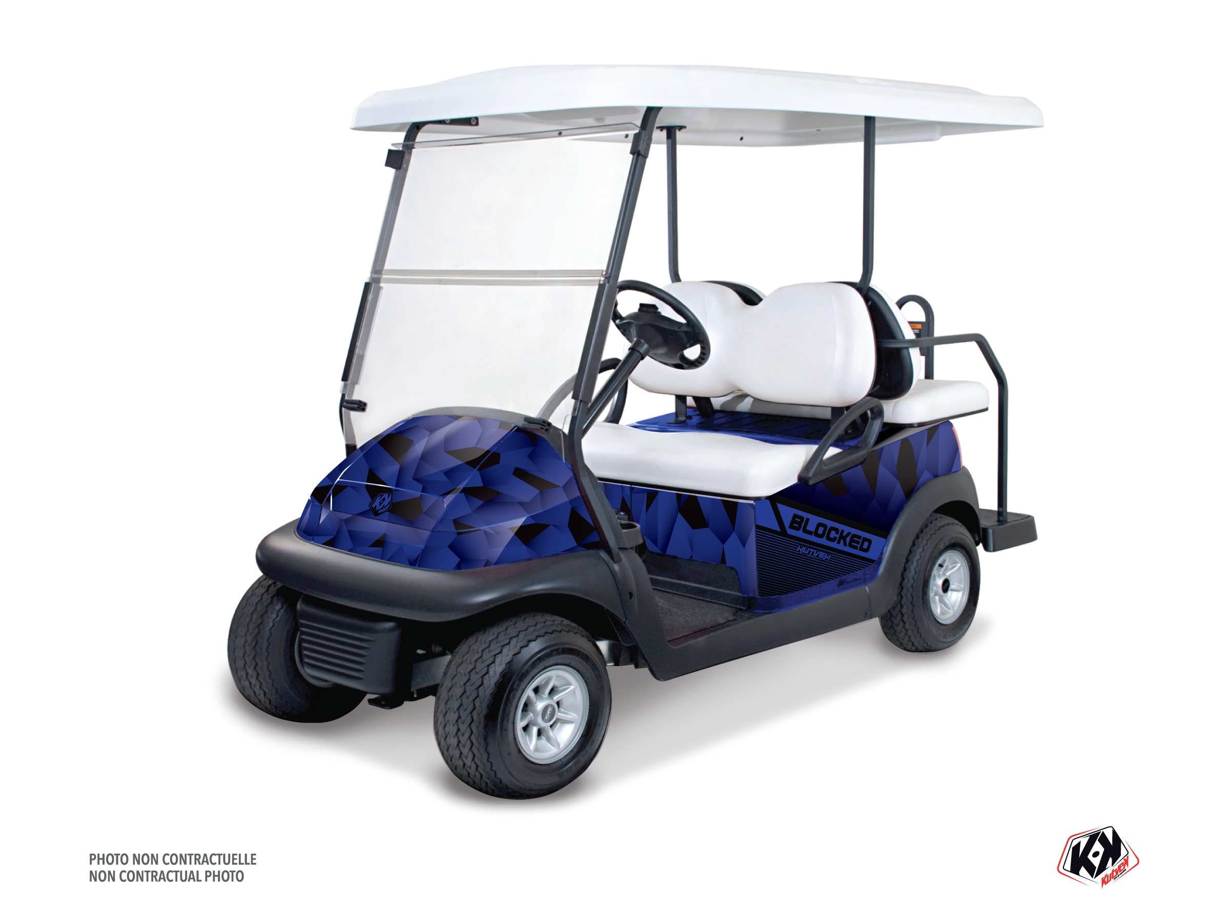 yamaha golf cart blocked serie graphic kit