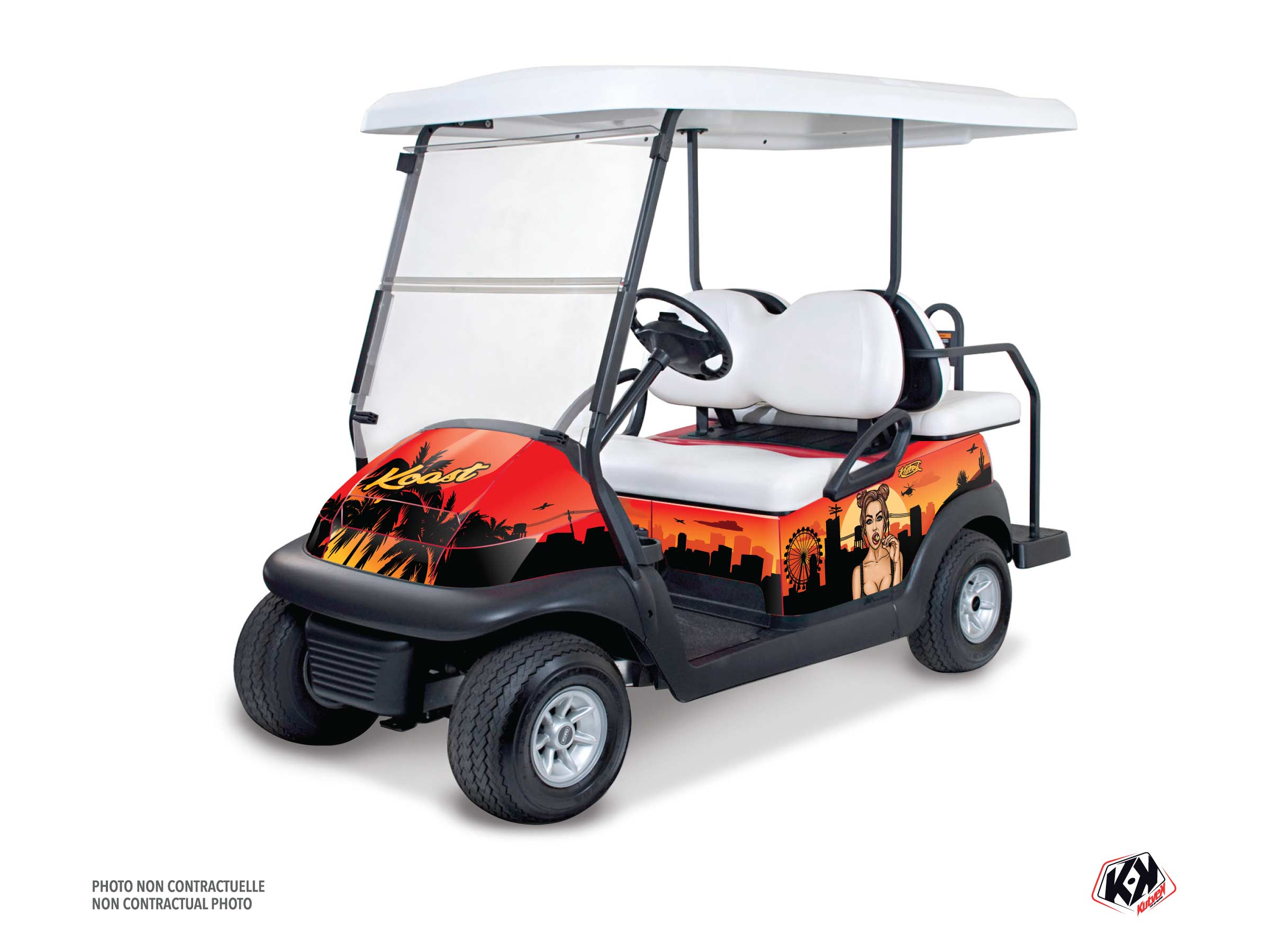 club car golf cart koast serie graphic kit