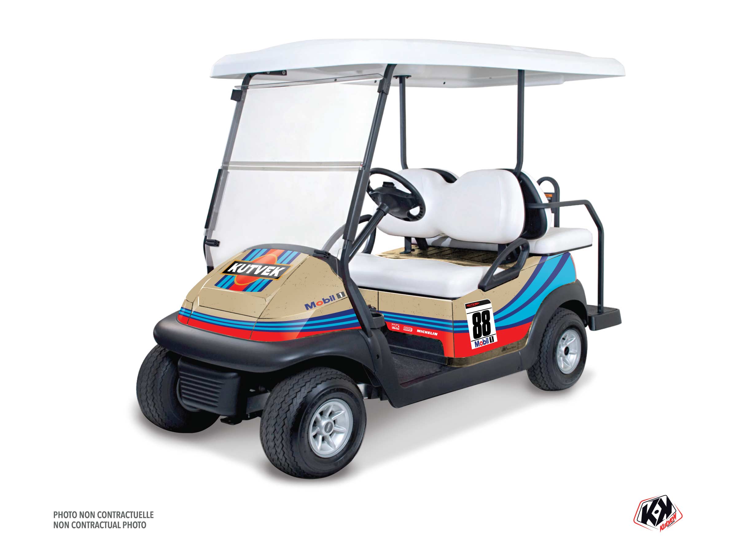 ezgo golf cart martini serie graphic kit