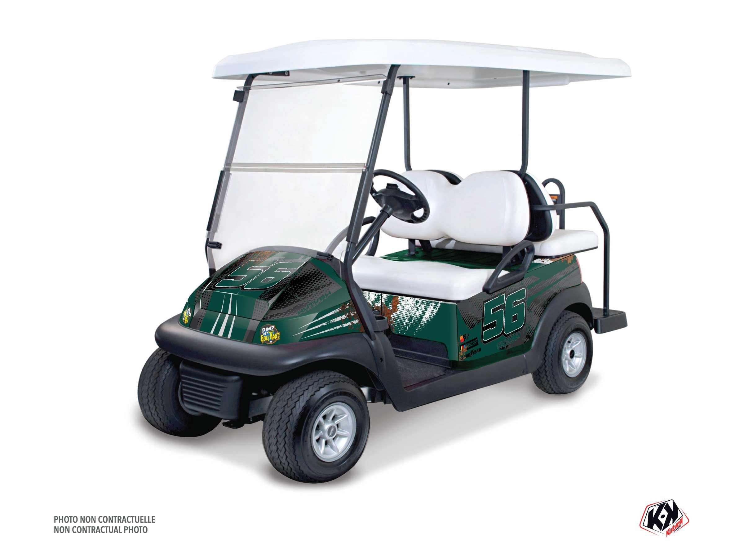 ezgo golf cart rust nascar serie graphic kit