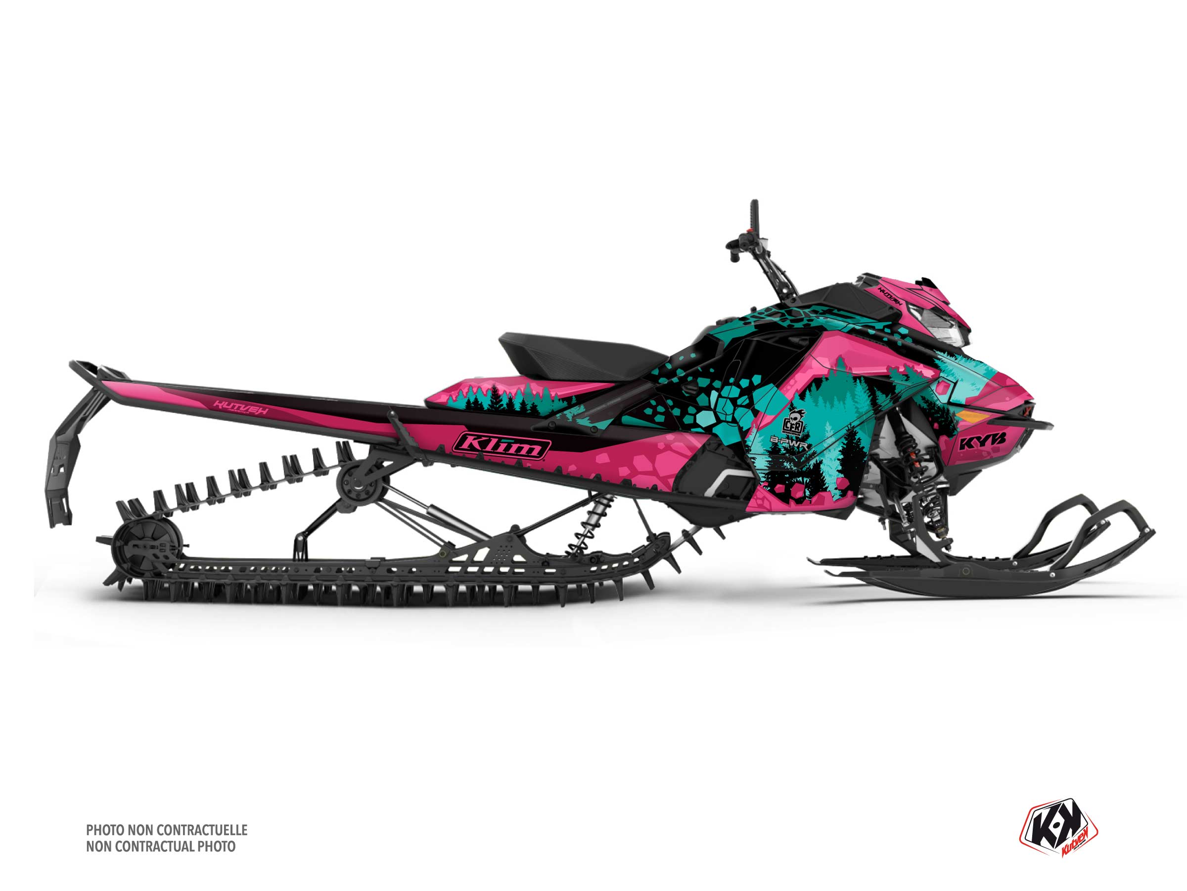 skidoo snowmobile garnet serie graphic kit