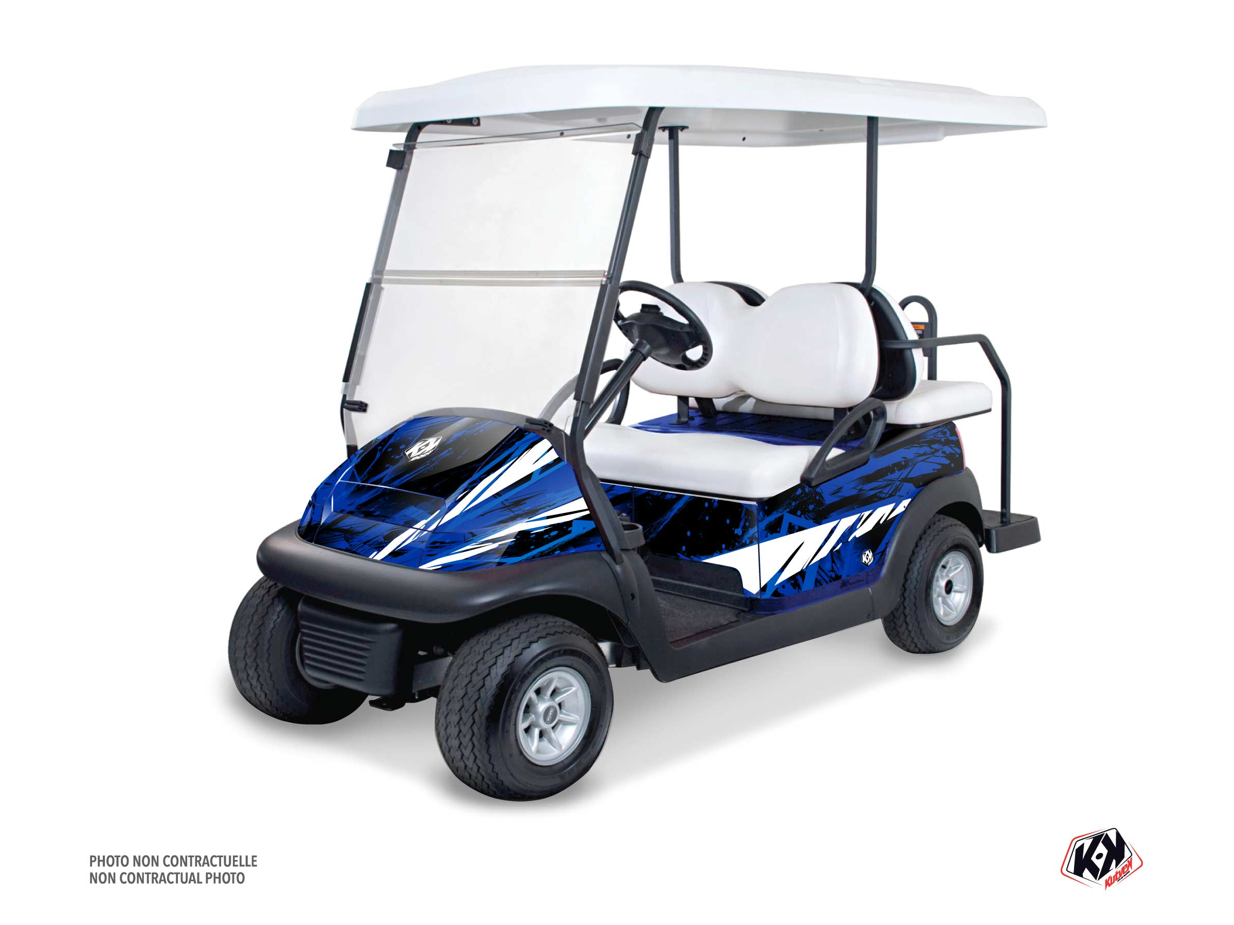 kit déco golf cart yamaha wild bleu série