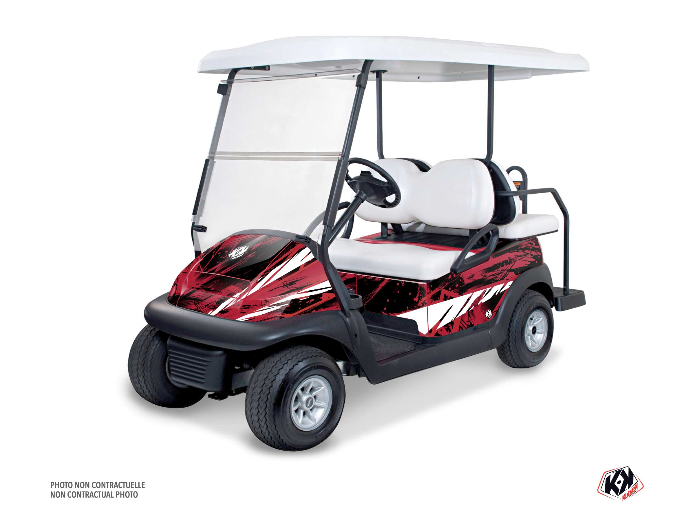 yamaha golf cart wild serie graphic kit red